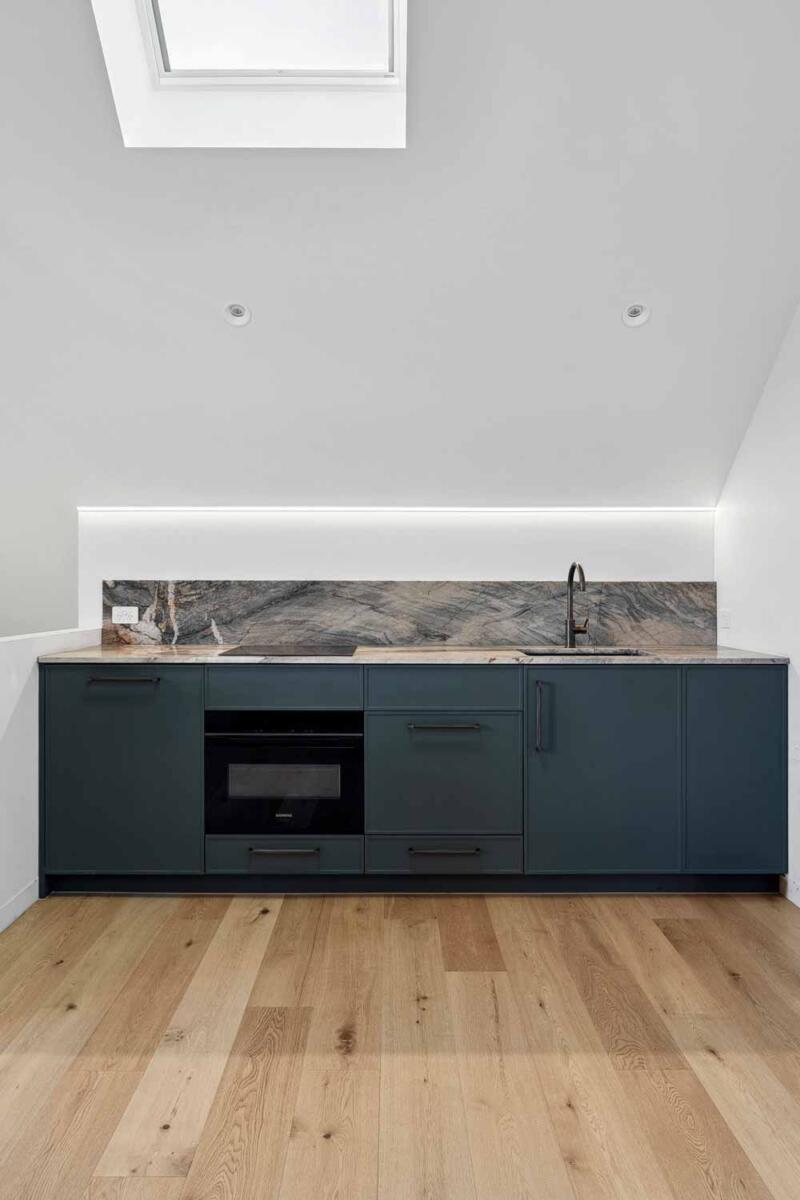 Kitchen in the Loft at Dallah Chapel - Architectural accommodation space near Ballarat