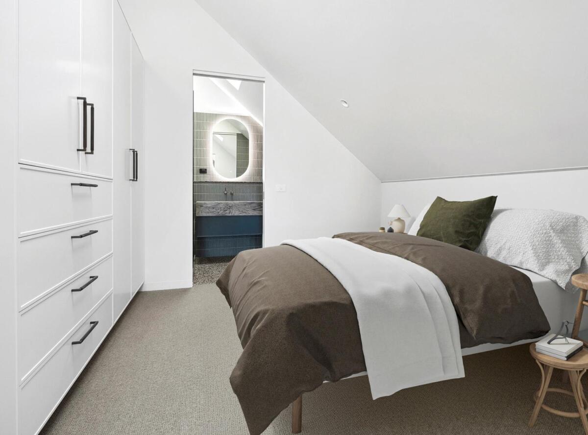 Bedroom in the Loft at Dallah Chapel - Architectural accommodation space near Ballarat