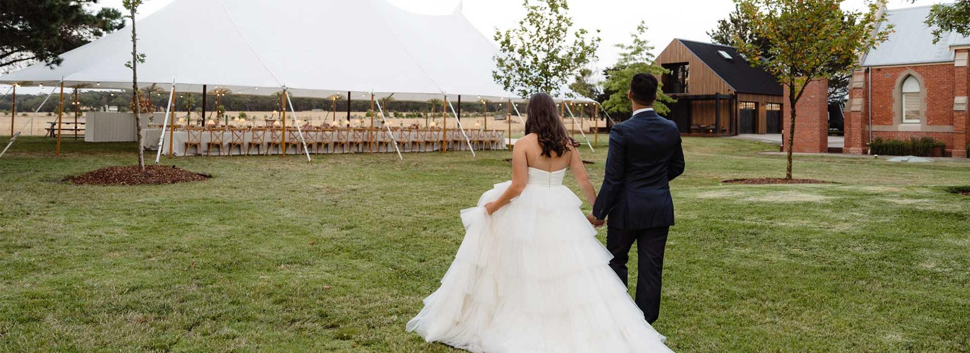 Dallah Chapel wedding couple near Ballarat